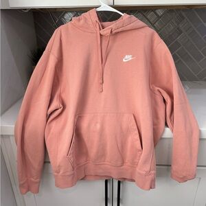 Nike Pink/Peach Cuffed Sleeve Sweatshirt